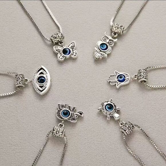 Eye of God Necklace Metal Chains Necklace - Picture 8 of 9